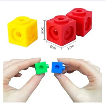 Link Blocks DIY/MULTI Colors Rainbow Link Cubes Snap Blocks Stacking Game Educational Learning Toys For Children Diy 3D Puzzle