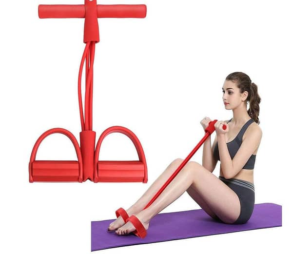 Online Karachi Double Rubber Pull Reducer Resistance Training Bands Tummy Trimmer Bally Fat Burner Body Exerciser Weight Loss Home Gym Home Workout Arm Muscle Builder Double Pull Rope Body Trimmer Pedal Exerciser Yoga Crossfit Exercise Arm Exercise