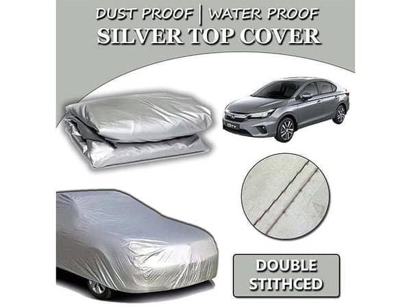 Honda City 2021-2023 Parachute Silver Car Top Cover | Heat Proof | Double Stitched