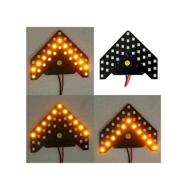 2 Pcs Car Side Replicate Arrow Form 33 SMD LED light