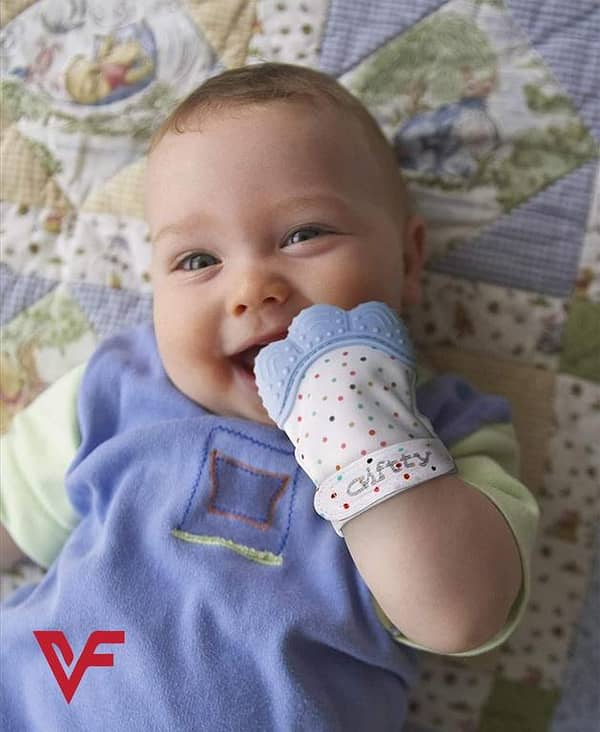 1 Piece Baby Teether Glove - Silicone Teething Mitten for Newborns and Infants