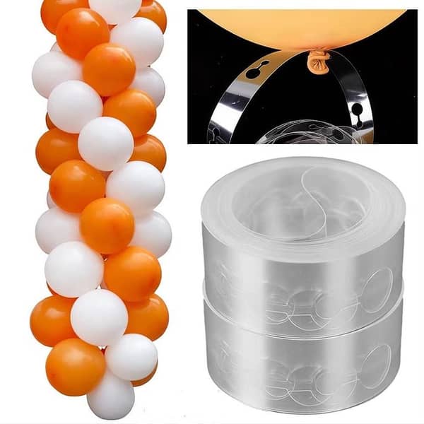 5m Balloon Arch Strip Tape Chain Garland Kit for Weddings and Birthday Parties