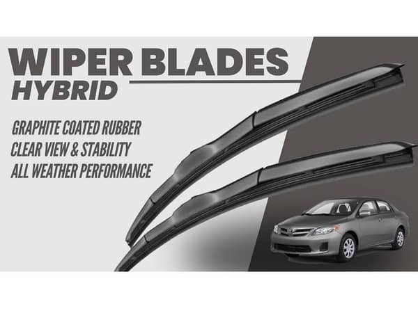 Toyota Corolla 2009 - 2013 Wiper Blades | Hybrid Type | Graphite Coated Rubber