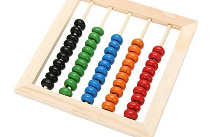 Abacus Study wooden Board/ Wooden Educational Counting Toy, Toddler Blocks Kindergarten Toys,
