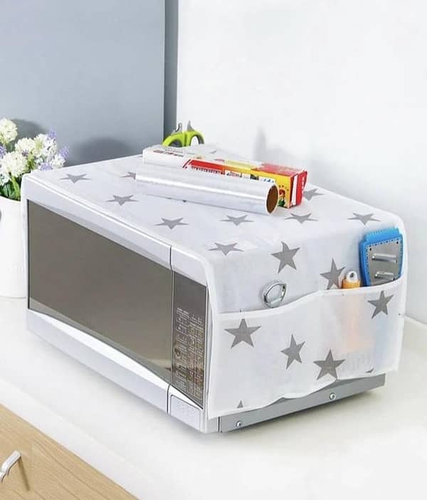 Microwave Oven Cover - Oil Proof, Dustproof, and Waterproof Storage Organizer Bags