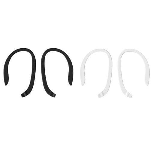 UNIQ LOOP Sports Ear Hooks Dual Pack for AirPods – Black and White (Earbuds Not Included)