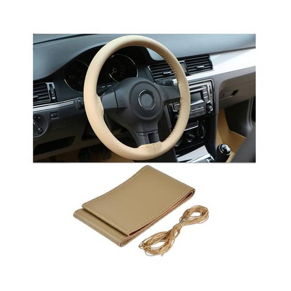 Car Steering Wheel Cover With Needles and Thread Auto