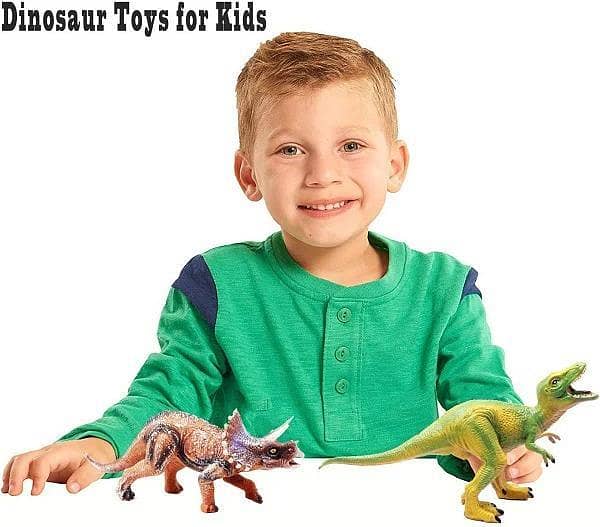 Dinosaur world toy/ 6 Pcs - Jurassic Park Toys - Wild Animal Action Figures Jungle Zoo Toy Set