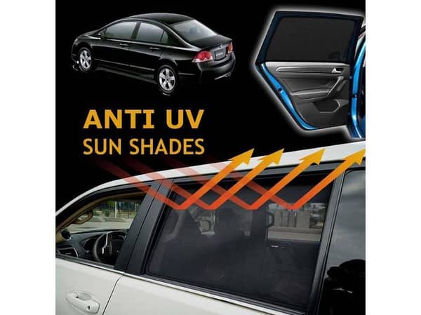 Honda Civic 2007 - 2012 Sun Shades | Anti UV Special Shades | Foldable | Jersy Fabric | Pack In Bag