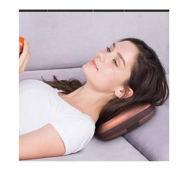 Electric Shiatsu Neck Massager Cushion with Heating - Back Massage Pillow for Neck, Back, and Shoulder Relief for Home and Car