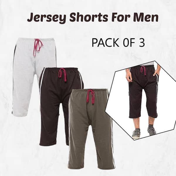 Set of 3 Men's Jersey Shorts