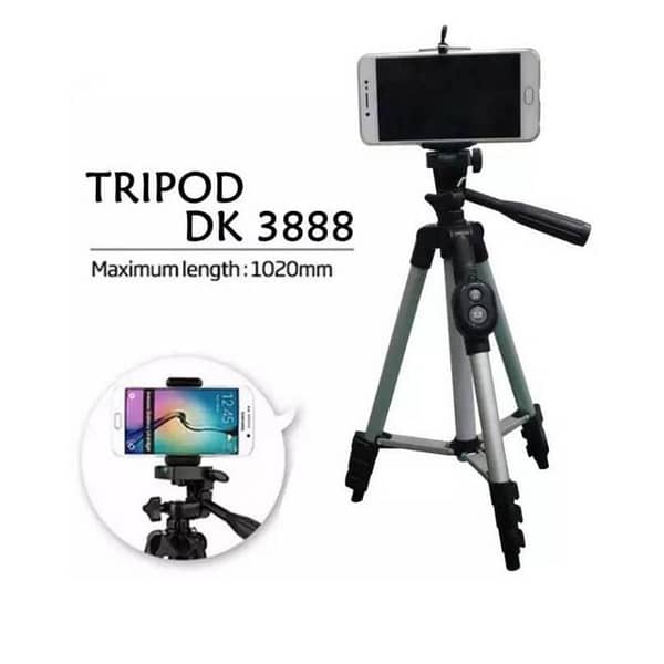 DK-3888 Portable Digital Camera Tripod in Silver
