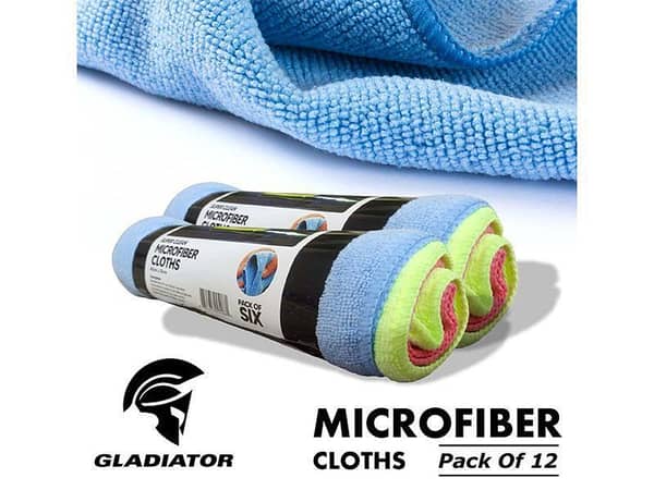 Gladiator Non Abrasive Microfiber Towel - Pack Of 12