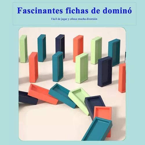 Domino Train blocks set building and stacking toy, Automatic Domino Train Set Kids Toy with Light and Sound Construction