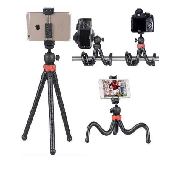 Black Flexible Octopus Gorilla Pod Tripod