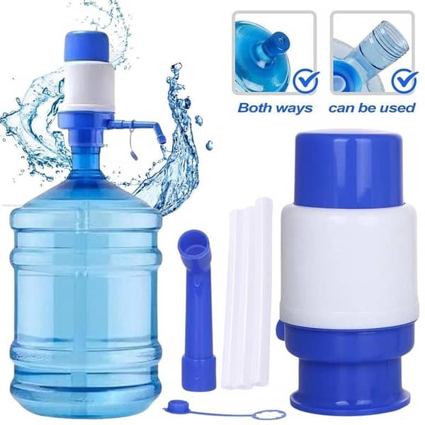 Blue & White Manual Water Pump Dispenser for 19 Liter Cans