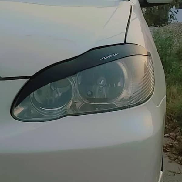 Toyota Corolla 2002 to 2008 Headlight EyeBrows Decoration / Angry Birds
