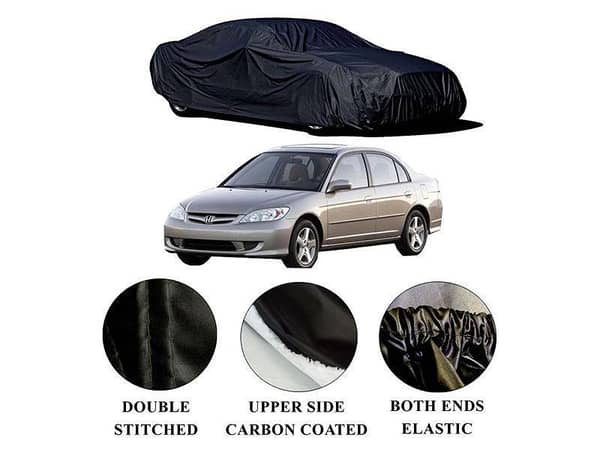 Honda Civic 2002-2006 Polymer Carbon Coated Car Top Cover | Double Stitched | Water Proof
