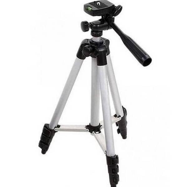 Universal Tripod Camera Stand 3110 for Canon Nikon Sony & Phones - Black & Silver