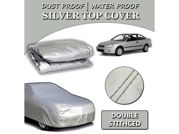 Honda Civic 1995-2001 Parachute Silver Car Top Cover | Heat Proof | Double Stitched