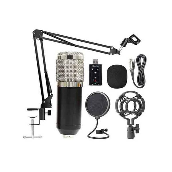 BM800 Professional Suspension Microphone Kit Studio Live Stream Broadcasting Recording Condenser Microphone Set