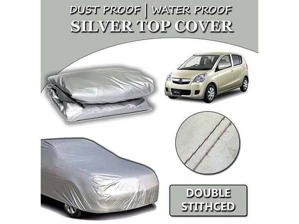 Daihatsu Mira 2006-2023 Parachute Silver Car Top Cover | Heat Proof | Double Stitched