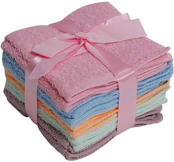 100% Cotton WASHCLOTHS - MULTICOLORED