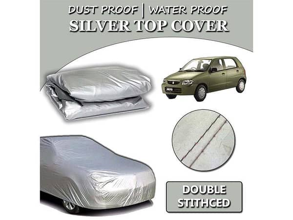Suzuki Alto 2000-2012 Parachute Silver Car Top Cover | Heat Proof | Double Stitched