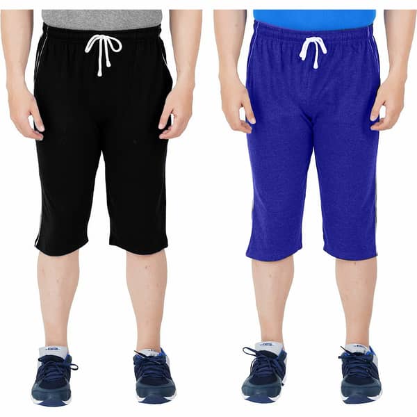 Multicolored Cotton Jersey Shorts for Men and Boys