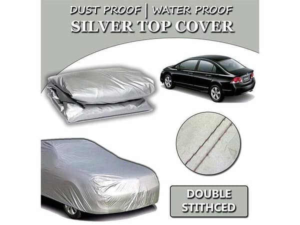 Honda Civic 2007-2012 Parachute Silver Car Top Cover | Heat Proof | Double Stitched