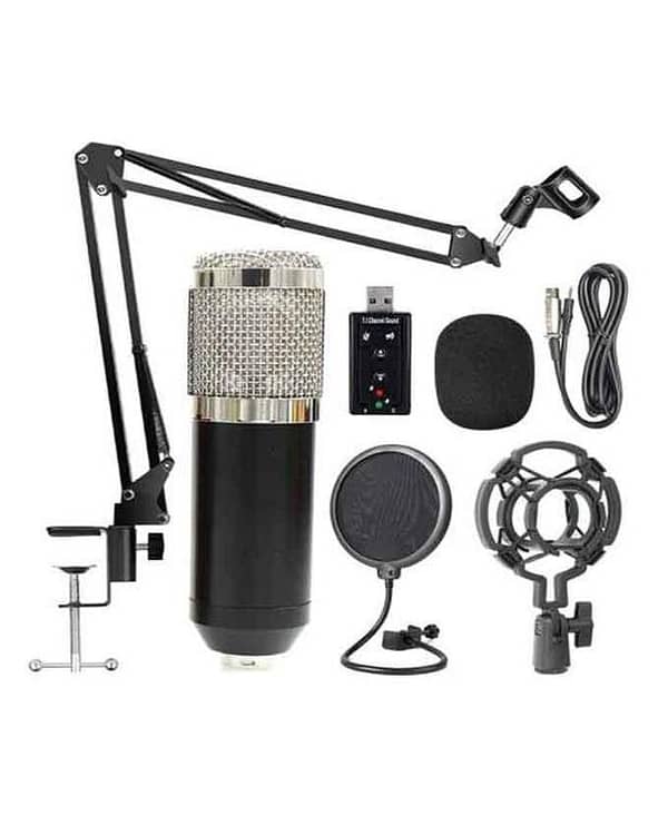 BM800 Professional Suspension Microphone Kit Studio Live Stream Broadcasting Recording Condenser Microphone Set