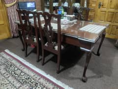 All Sheesham wood dining table/6 chairs