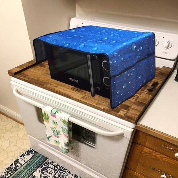 Kitchen Organizer Microwave Oven Dust Cover with Storage Bag