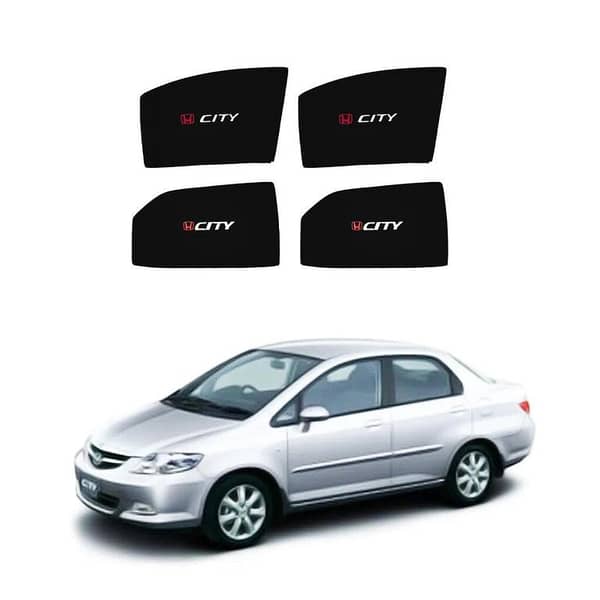Sun Shades Honda City (2005 to 2009) with Logo