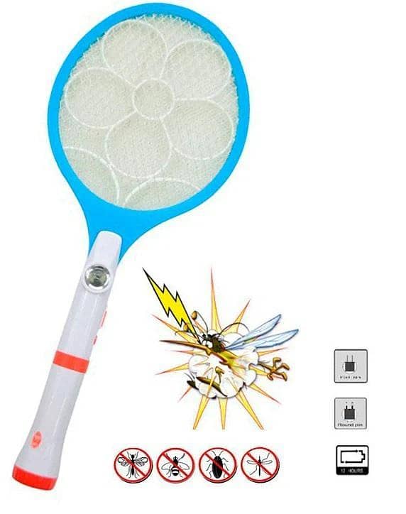 Online Karachi Electric LED Bug Fly Mosquito Zapper Swatter 2 In 1
