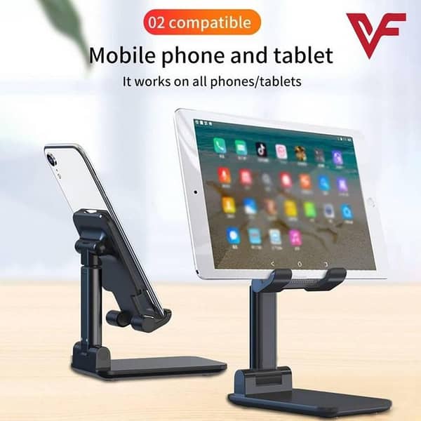 Adjustable Folding Holder Stand for Mobile Phones and Tablets - Portable and Anti-Skid