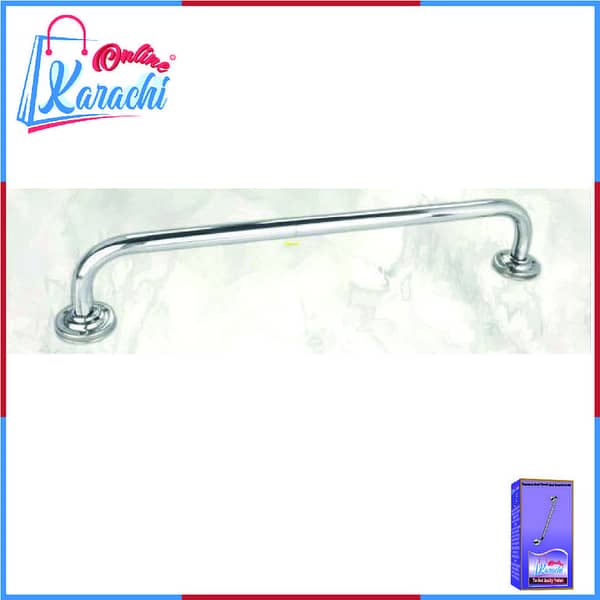 Online Karachi - Stainless Steel Towel Rod Towel Holder Wall Mounted Bathrom Towel Bar Hotel Style High Quality With Screws