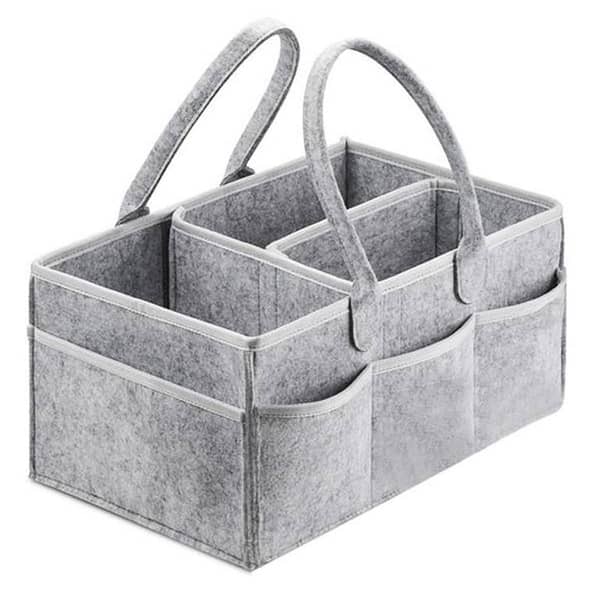Portable Baby Diaper Caddy Organizer - Essential Storage Bag for Nursery, Changing Tables, and Cars with Waterproof Liner