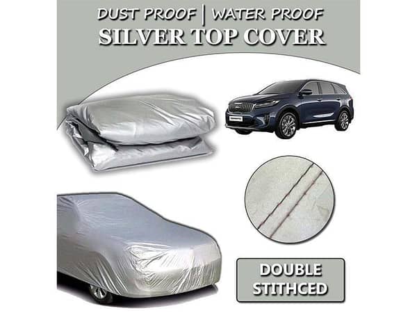 Kia Sorento 2021-2023 Parachute Silver Car Top Cover | Heat Proof | Double Stitched