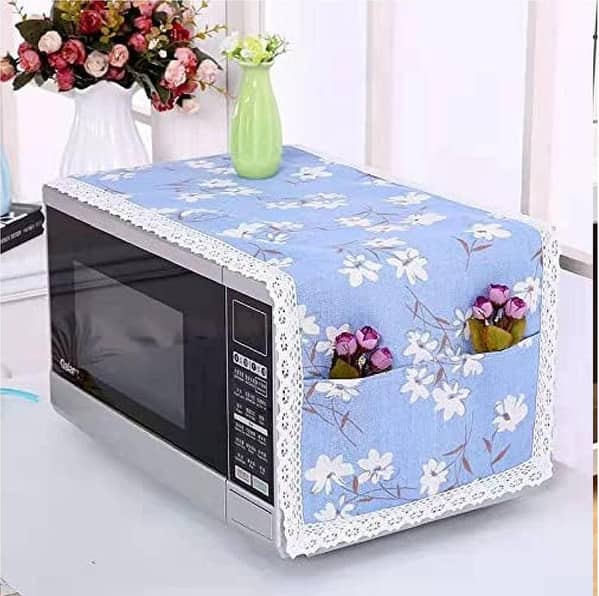 Online Karachi Kitchen Microwave Oven, Dust Cover - Dustproof with Storage Bags Organizer Multi Design