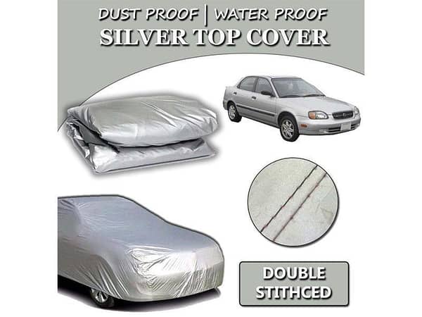 Suzuki Baleno 1998-2005 Parachute Silver Car Top Cover | Heat Proof | Double Stitched