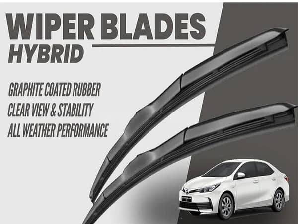 Toyota Corolla 2014 - 2024 Wiper Blades | Hybrid Type | Graphite Coated Rubber