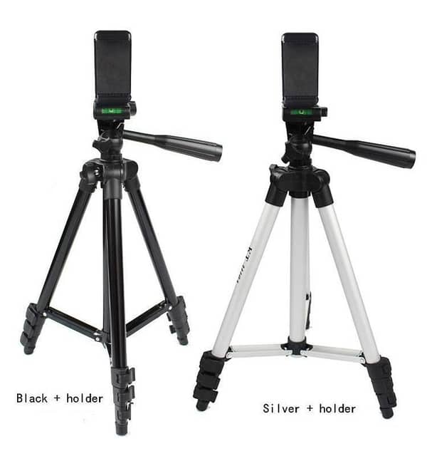 Universal Tripod Camera Stand 3110 for Canon Nikon Sony & Phones - Black & Silver
