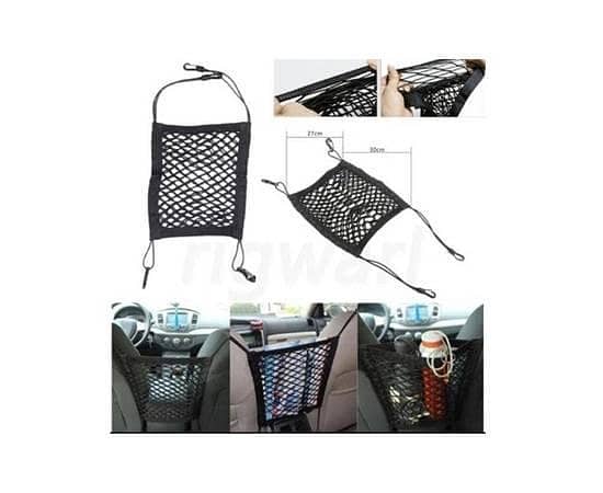30*25cm Car Organizer Seat Back Storage Elastic Car Mesh Net Bag