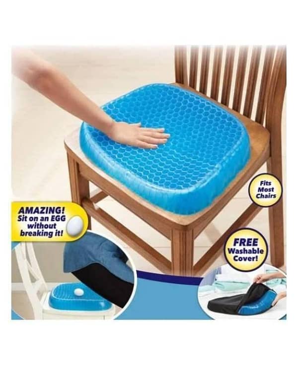 Egg Sitter Seat Cushion with Non-Slip Cover Breathable Honeycomb Design Absorbs Pressure Points