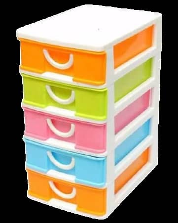 Online Karachi 5 Layers Multi Colour Mini Desktop Small Drawers Box For Kitchen Use