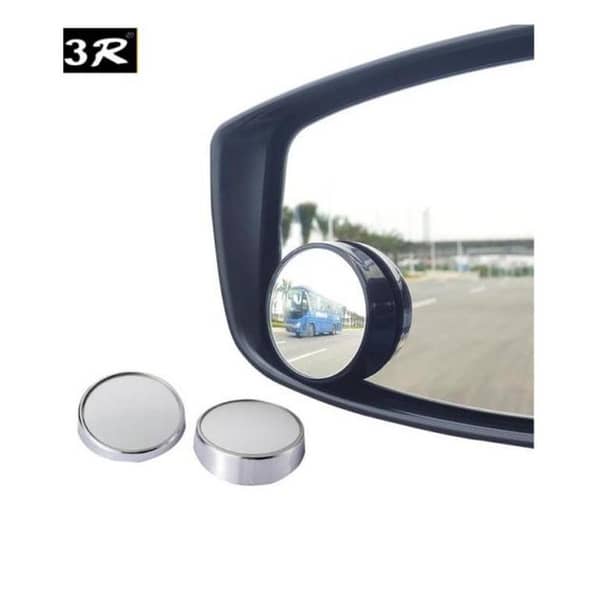 3R 1 Pair Blind Spot Mirrors Vehicle Rear View Wide Angle Round Convex Mirror