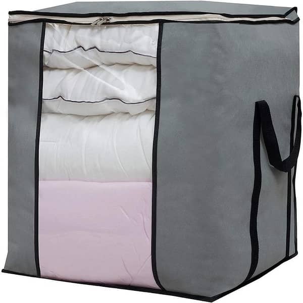 Large Folding Storage Box Organizer Made of Portable Bamboo Charcoal