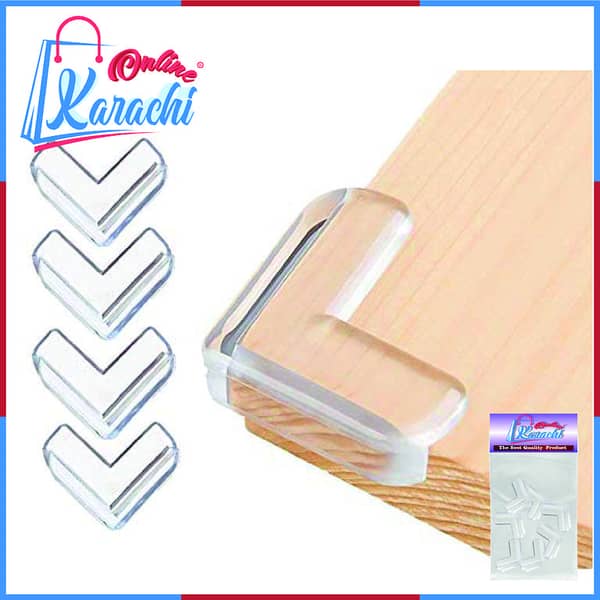 Online Karachi - Table Corner Protector / Bed Corner Protector/ Furniture Corner Protector / Corner Protector - Baby / Kids Safety Equipment