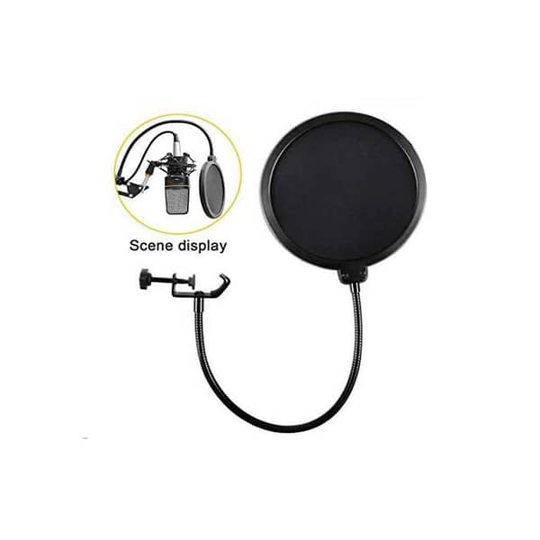 Flexible 360° Clip Pop Filter for Microphones
